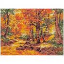 08.030 Набор для вышивания Палитра 'Осенний пейзаж', по мотивам картины Генриха Бёмера' 36*26см